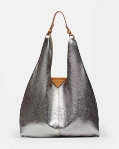 Bolso The Shopping En Napa Metalizada